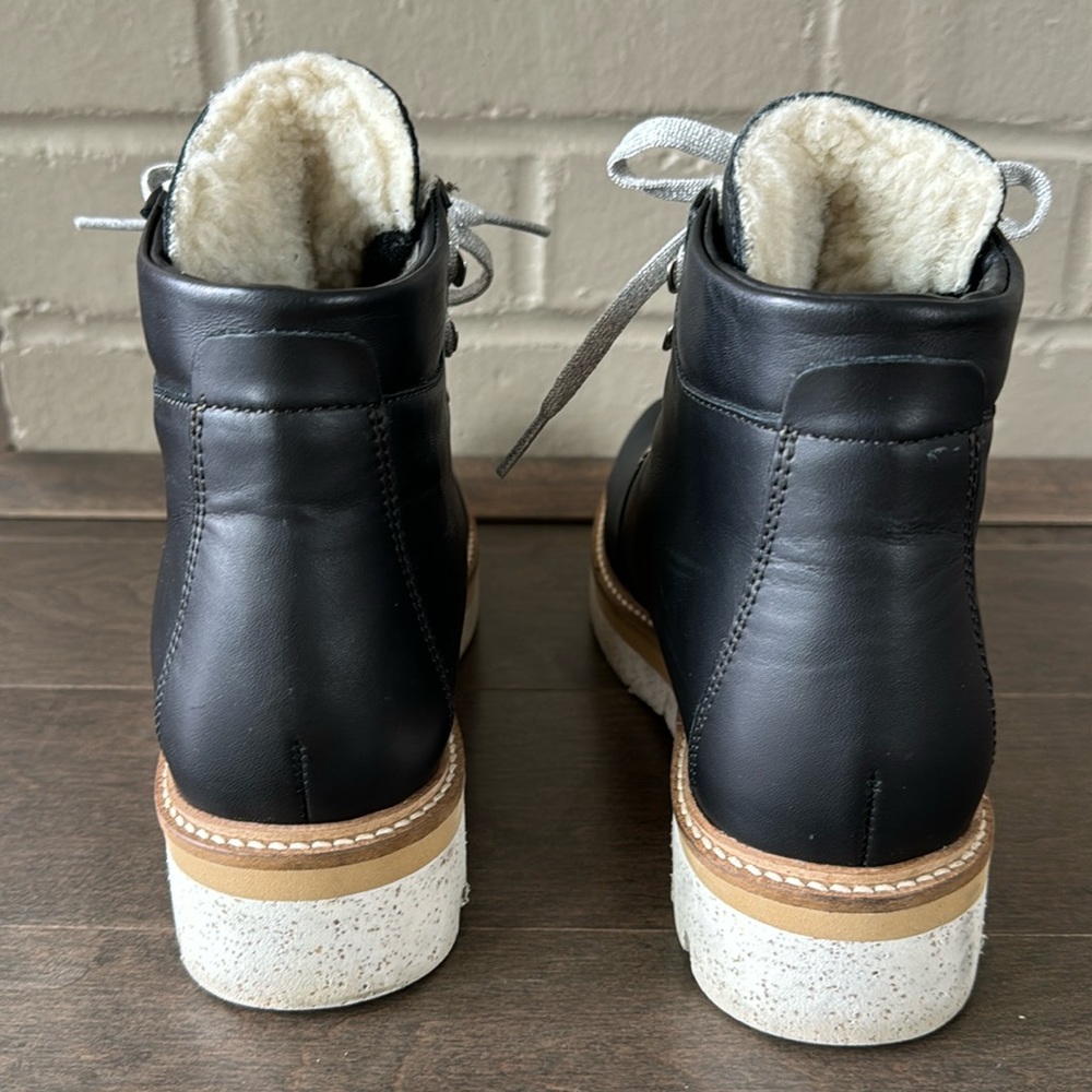 Montelliana 1965 Leather & Sheepskin Winter Ankle Boot - Picture 5 of 8